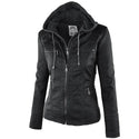 Winter Faux Leather Jacket Women