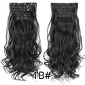 22Inch Synthetic Long Curly 16Clips Clip in Hair Extensions