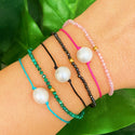 Genuine Pearl Color Dream Bracelet Set of 2