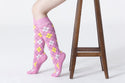 Traditional Argyle Knee High Socks Set