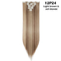 Long Straight Clip in on Hair Extensions