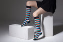 Women's Colorful Stripe Knee High Socks Set