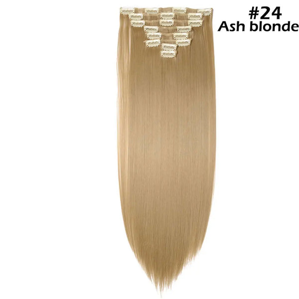 Long Straight Clip in on Hair Extensions