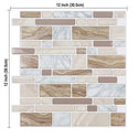 Strong Adhesive Subway Tiles Vinyl Wallpaper Peel and Stick
