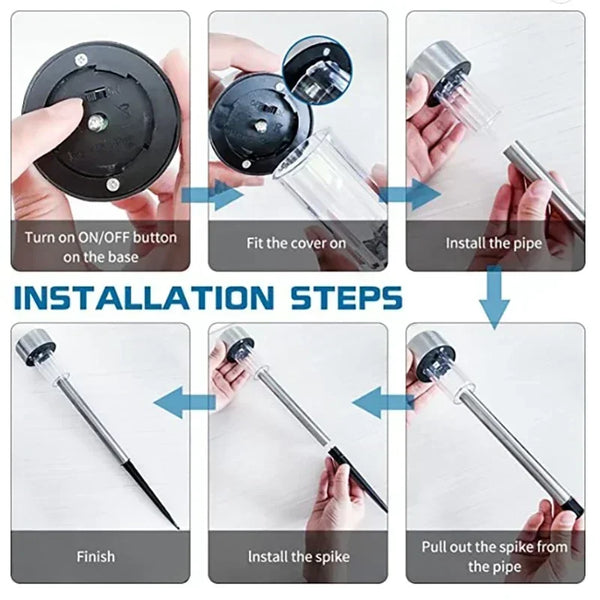 Solar Powered Waterproof Landscape Path Outdoor for Yard