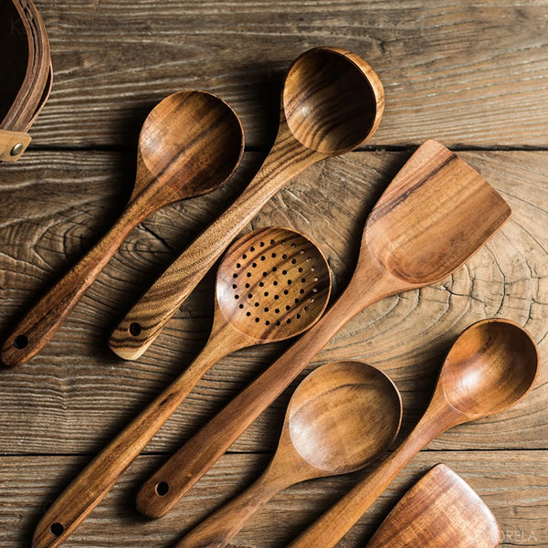 Natural Wood Tableware