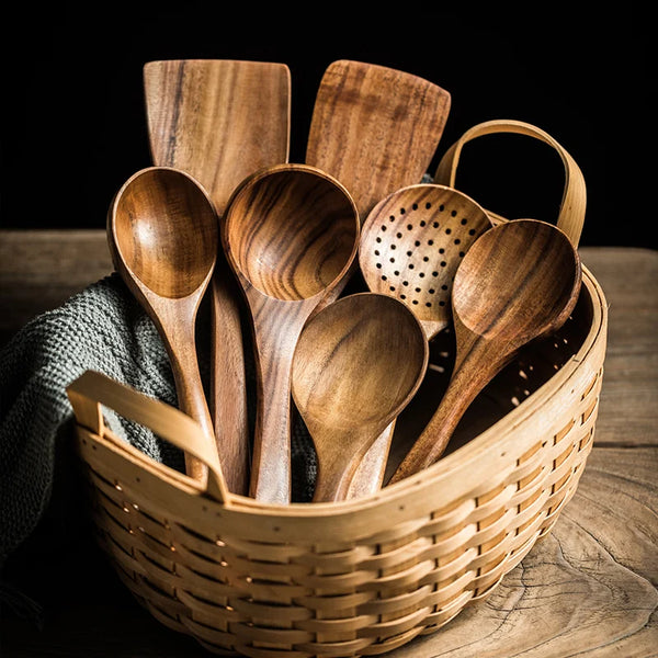 Natural Wood Tableware