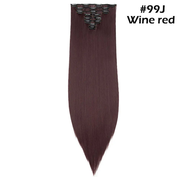 Long Straight Clip in on Hair Extensions