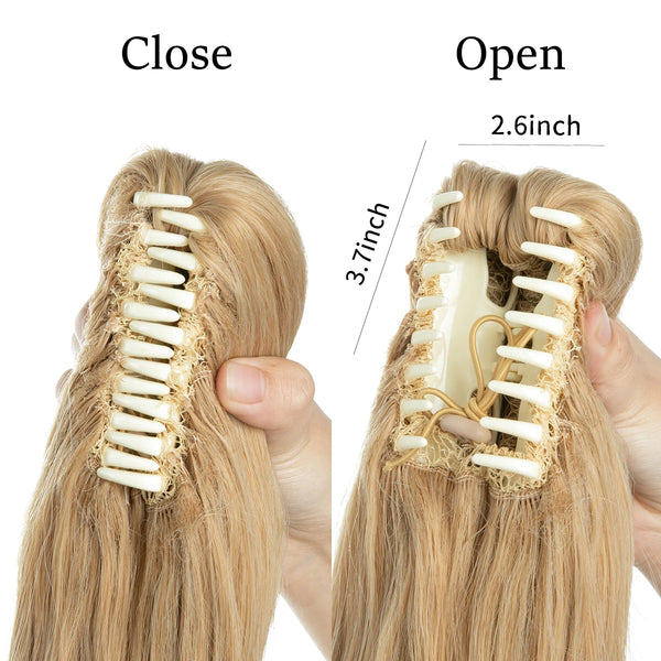 Synthetic Claw Clip in Ponytail Hair Extensions Hairpiece 14"