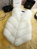 Faux Fur Sleeveless Vest