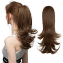 Synthetic Claw Clip in Ponytail Hair Extensions Hairpiece 14"