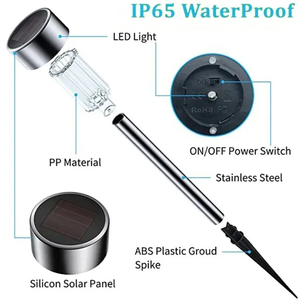 Solar Powered Waterproof Landscape Path Outdoor for Yard