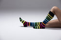 Women's Multiline Stripe Knee High Socks Set