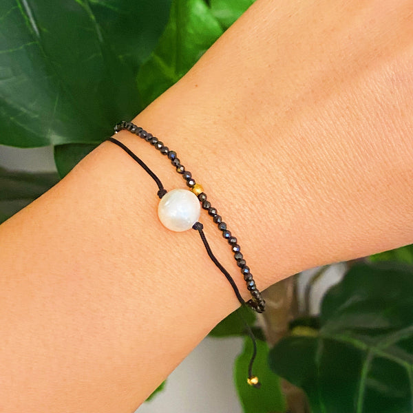 Genuine Pearl Color Dream Bracelet Set of 2