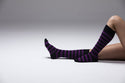 Women's Stylish Stripe Knee High Socks Set