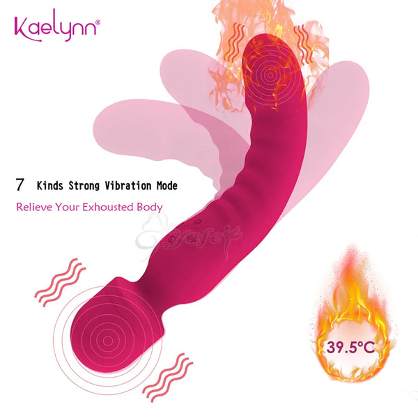 Heating Powerful Magic Wand Vibrator