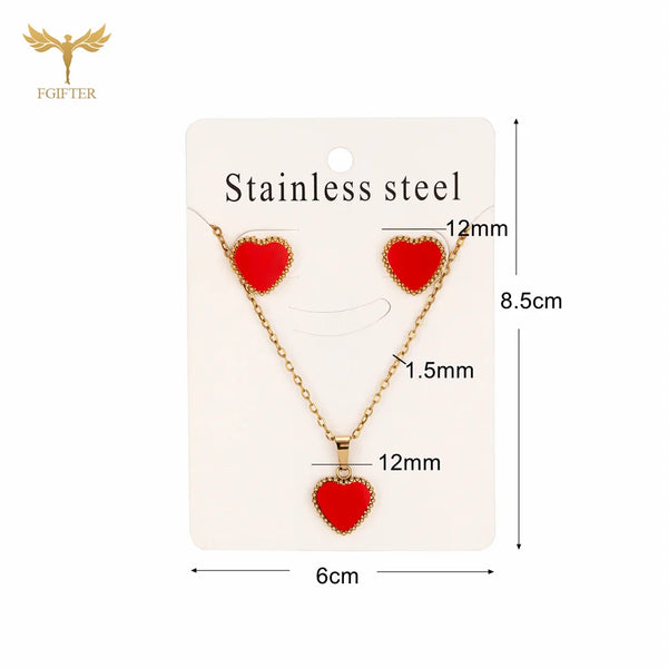 Beautiful Red Heart Jewelry