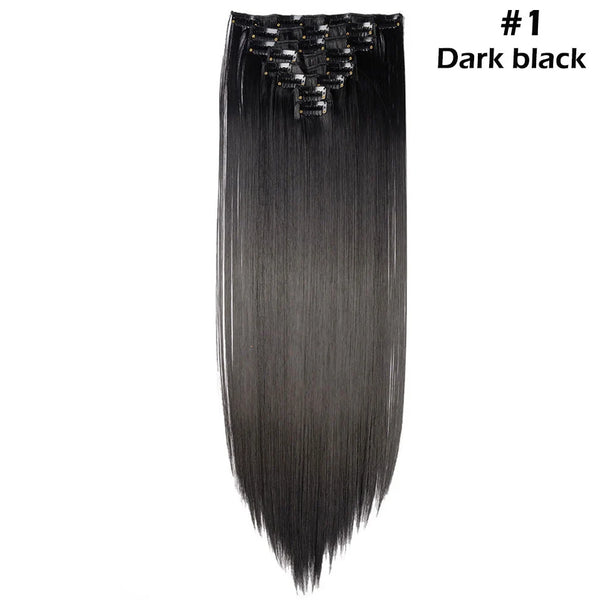 Long Straight Clip in on Hair Extensions