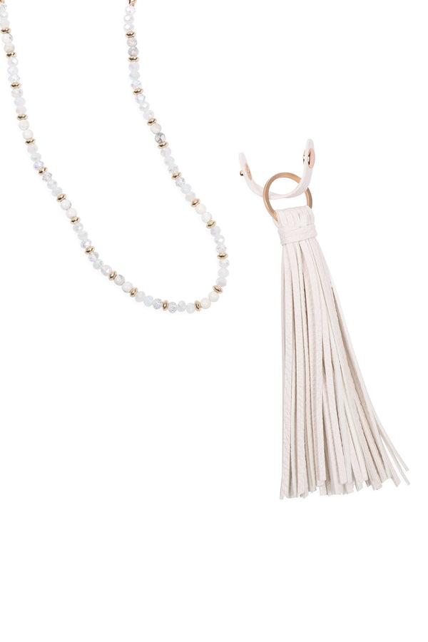 Leather Tassel Necklace