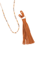 Leather Tassel Necklace