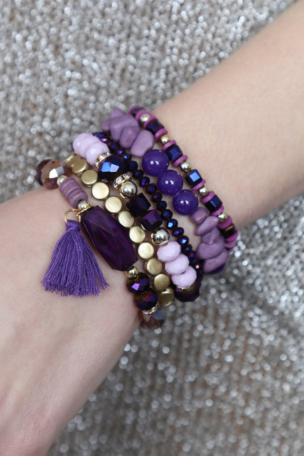 Boho Tassel Charm Bracelet