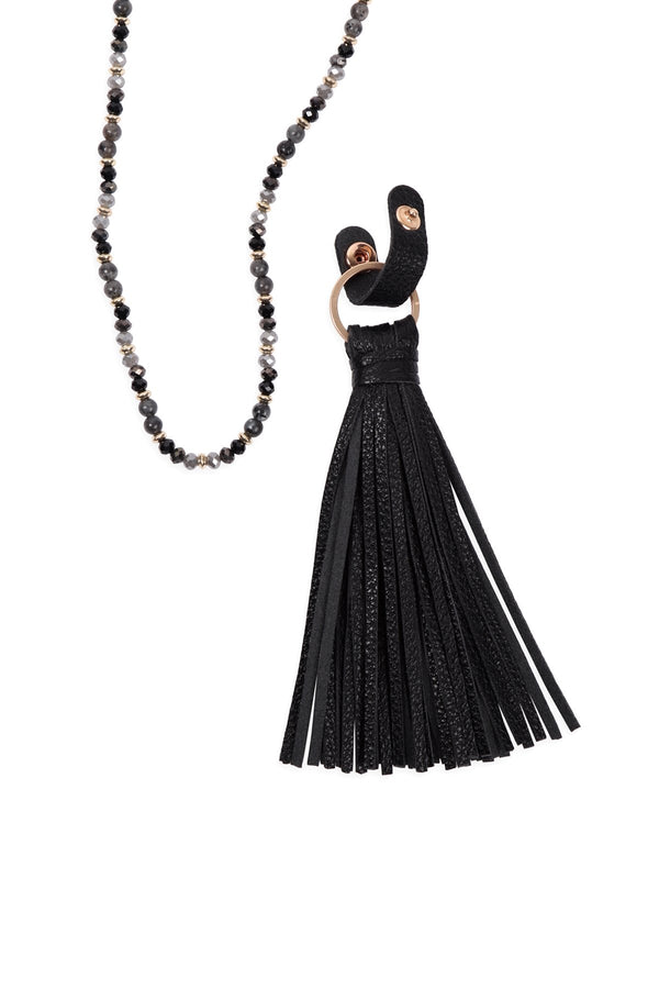 Leather Tassel Necklace