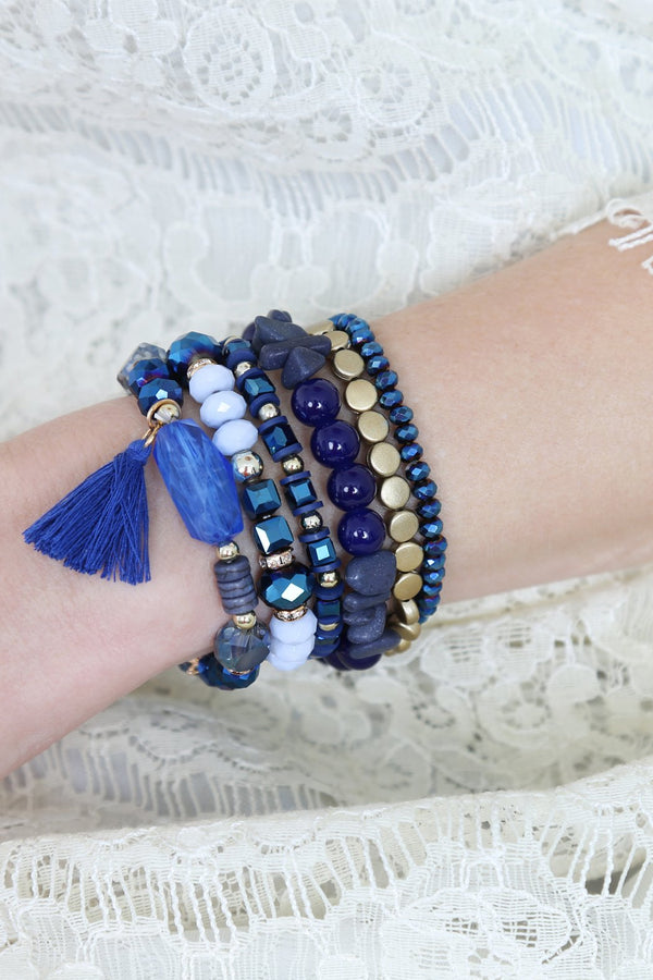 Boho Tassel Charm Bracelet