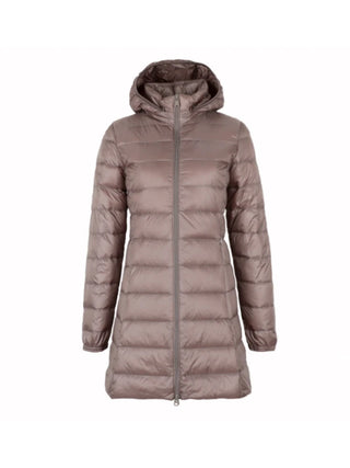 Buy khaki Hat Detachable Ultra Light Down Jacket