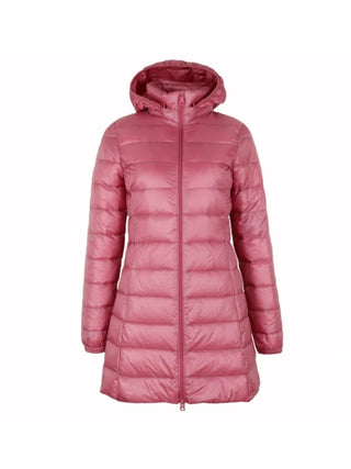 Buy pink Hat Detachable Ultra Light Down Jacket