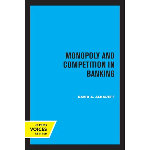 Monopoly and Competition in Banking - Paperback