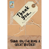 Thank You For Being a Great Brother!: My Gift Of Appreciation: Full Color Gift Book Prompted Questions 6.61 x 9.61 inch - Paperback