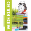 Wide Ruled Notebook - 1 Subject For Students - Paperback