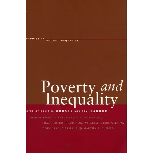Poverty and Inequality - Paperback