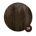 Women Toupee With Bangs Breathable 100% Real Human Hairpiece Blonde Color Wigs