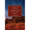 A Critical and Exegetical Commentary on the Book of Daniel - Paperback