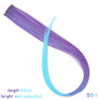 Buy 50h 22 Inch Synthetic Colored Highlight Hair Extensions