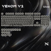 XVX Venom Themed Liquid Metallic Electroplating ABS+PC Keycap Set