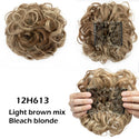 LARGE Comb Clip in Curly Hair Extension