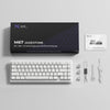 XVX M67 JadeStone Stellar White Tri-Mode RGB Mechanical Keyboard