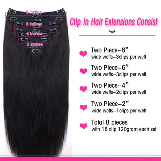 Straight Clip in Extensions