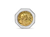 Handmade Solid Gold Fancy Coin Ring