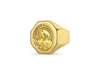 Handmade Solid Gold Fancy Coin Ring