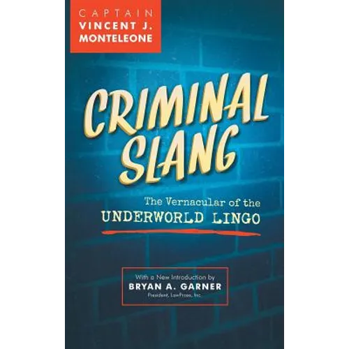 Criminal Slang: The Vernacular of the Underworld Lingo - Hardcover