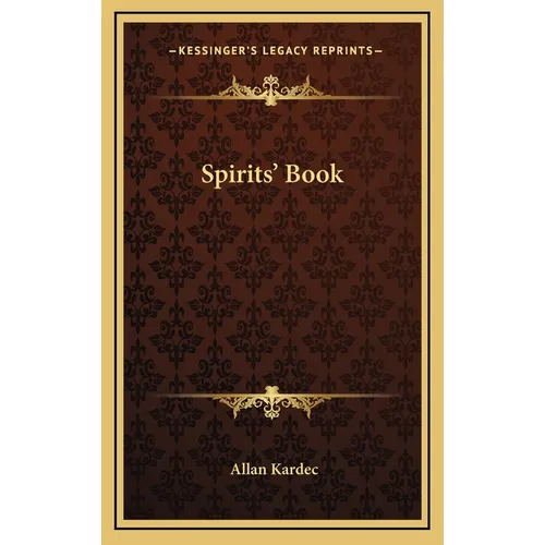 Spirits' Book - Hardcover