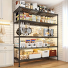 3/4/5/6/7/8 Tier Storage Shelves-Adjustable Wire Shelving Rack-Multi Sizes