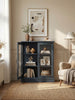 Modern Glass Door Cabinet – 3 Styles | Adjustable Shelves | Compact Storage Cupboard