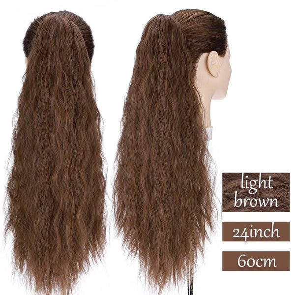 Synthetic Long Wavy Fake Ponytail Extension