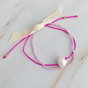 Genuine Pearl Color Dream Bracelet Set of 2