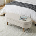 Ottoman Oval Storage Bench