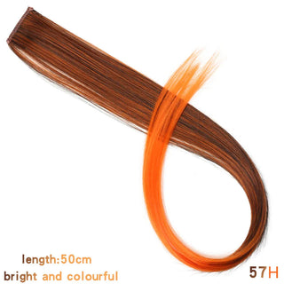 Buy 57h 22 Inch Synthetic Colored Highlight Hair Extensions